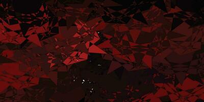 Dark Red vector template with triangle shapes.