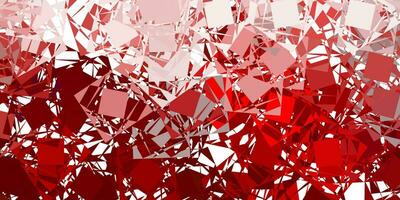 Light red vector template with triangle shapes.