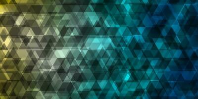Light Blue, Yellow vector background with lines, triangles.