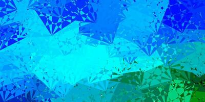 Light Blue, Green vector texture with random triangles.