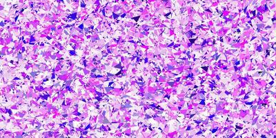 Light purple, pink vector pattern with polygonal shapes.