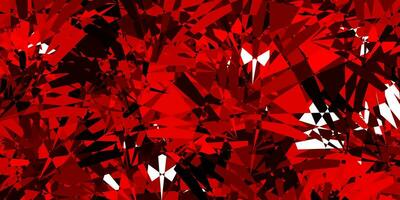Dark Red vector template with triangle shapes.