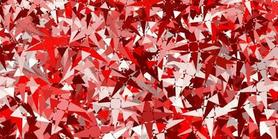 Light Red vector pattern with polygonal shapes.