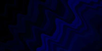 Dark BLUE vector background with bent lines.