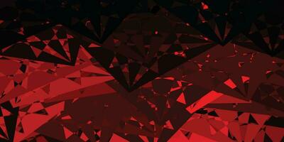 Dark Red vector layout with triangle forms.