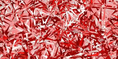 Light red vector background with polygonal forms.