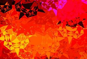 Dark Red vector background with polygonal forms.