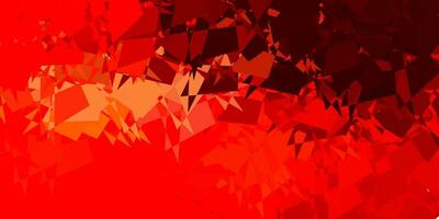 Light red, yellow vector texture with memphis shapes.
