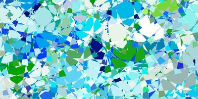 Light Blue, Green vector texture with random triangles.