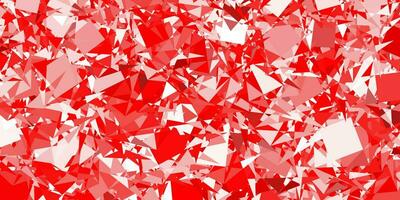 Light Red vector background with polygonal forms.