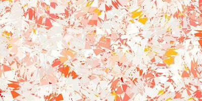 Light red vector backdrop with triangles, lines.