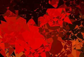 Dark Red, Yellow vector texture with random triangles.