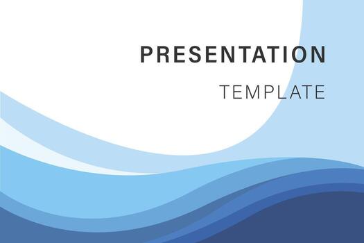 Abstract modern blue wavy curved lines background template for presentation slide website background. Blue background template. Pro vector background.