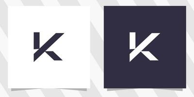 letter k logo design vector