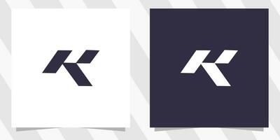 vector de diseño de logotipo de letra k