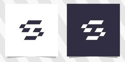 letter ts st logo design vector
