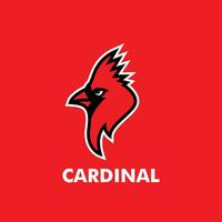 cardenal mascota logo icono diseño ilustración vector