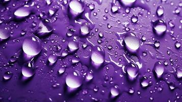 generativo ai, lavanda color. textura de ligero Violeta púrpura gel con gotas y olas en suave antecedentes. líquido belleza producto de cerca foto