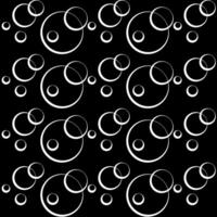 Abstract seamless background made of set of rings. Vector illustration