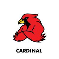 Cardinal mascot logo icon design illustration vector