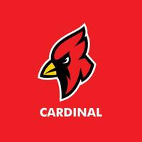 cardenal mascota logo icono diseño ilustración vector