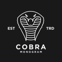 cobra serpiente logo icono diseño vector