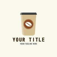 The Illustration of Coffee Cup Logo vector