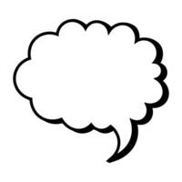 Speech  bubble  icon. Flat  design. Isolated white background vector