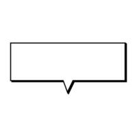 Speech  bubble  icon. Flat  design. Isolated white background vector