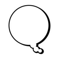 Speech  bubble  icon. Flat  design. Isolated white background vector