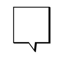 Speech  bubble  icon. Flat  design. Isolated white background vector