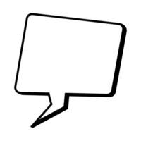 Speech  bubble  icon. Flat  design. Isolated white background vector