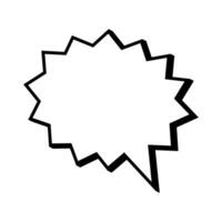 Speech  bubble  icon. Flat  design. Isolated white background vector