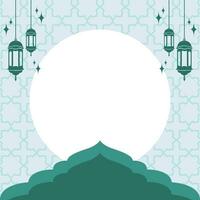 Simple Islamic Background Template vector