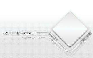 Digital technology futuristic on gray business background vector