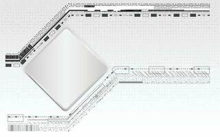 digital tecnología futurista en gris resumen antecedentes vector