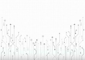 Circuit board technology abstract background vector