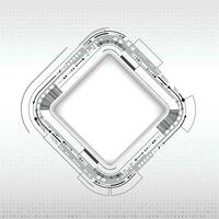 Digital copy space frame technology background vector