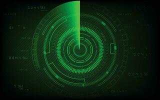 Radar scan concept abstract technology background vector