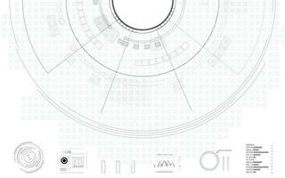 Gray background digital structure elements technology vector