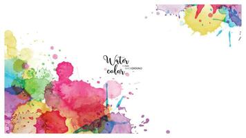 Abstract surface of Multicolored splash watercolor blot background vector