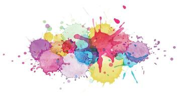 Abstract surface of Multicolored splash watercolor blot vector