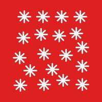 a red background with white snowflakes on it, Snowflakes Pattern vector