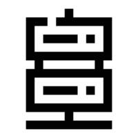 Database icon. Internet technology concept. Icon in line style vector