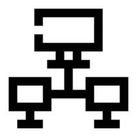Computer Networking icon. Internet technology concept. Icon in line style vector