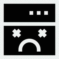 Error icon. Internet technology concept. Icon in line style vector