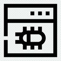 Bug icon. Internet technology concept. Icon in line style vector