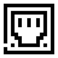 Ethernet icon. Internet technology concept. Icon in line style vector