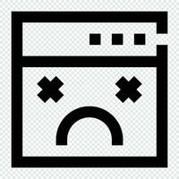 Error icon. Internet technology concept. Icon in line style vector