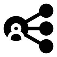 Network icon. Internet technology concept. Icon in line style vector